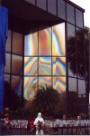 Water formed the familiar shape on a building in Clearwater, FL