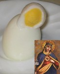 A woman in Portland found Mary in her boiled egg in October of 2007.